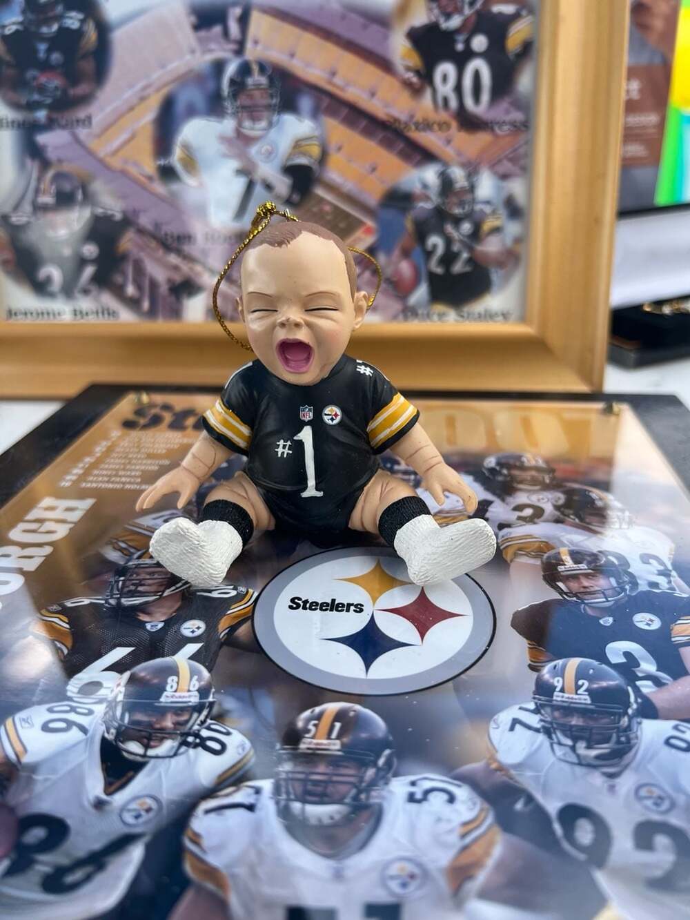 Pittsburgh Steelers Fan Baby Christmas Tree Ornament